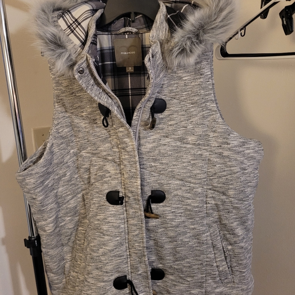 Maurices fur hood vest